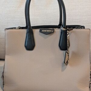 Nine West Beige and Black Women's Tote Bag